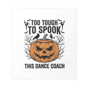 Dance Teacher Halloween Pumpkin Engraving Shirt De Notepad