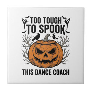 Dance Teacher Halloween Pumpkin Engraving Shirt De Tile