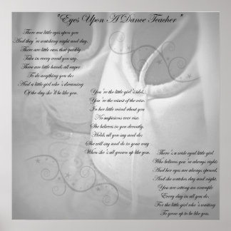 Dance Teacher Poem Poster