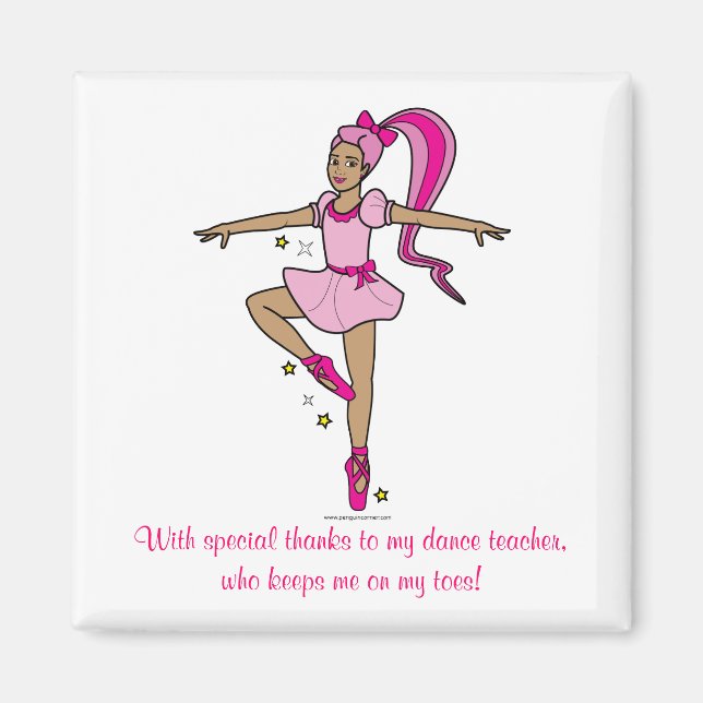 Dance Teacher Thank-You Magnet (Front)
