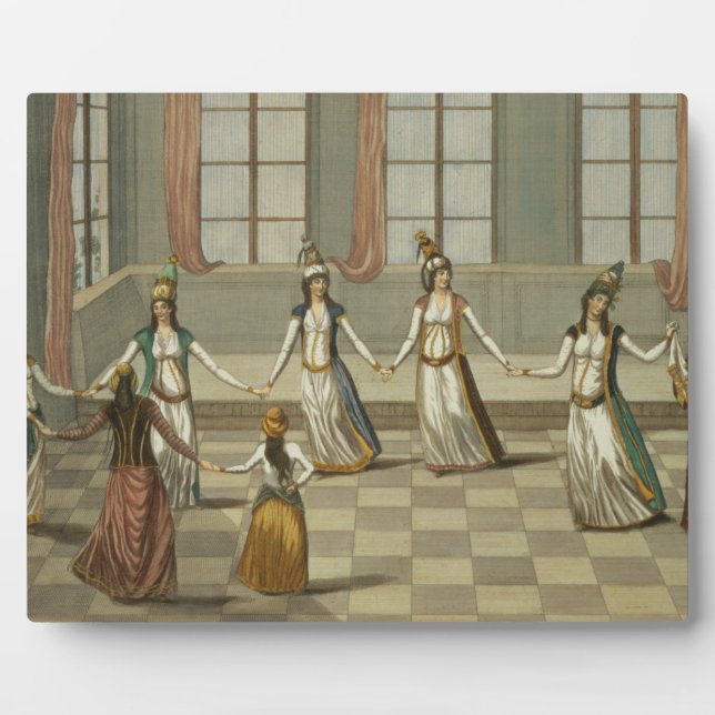 Dance that is fashionable with the Greek women of Plaque (Front)