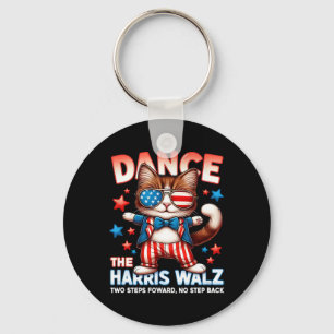 Dance The Harris Wheimer Funny Cat Ladies Kamala H Keychain