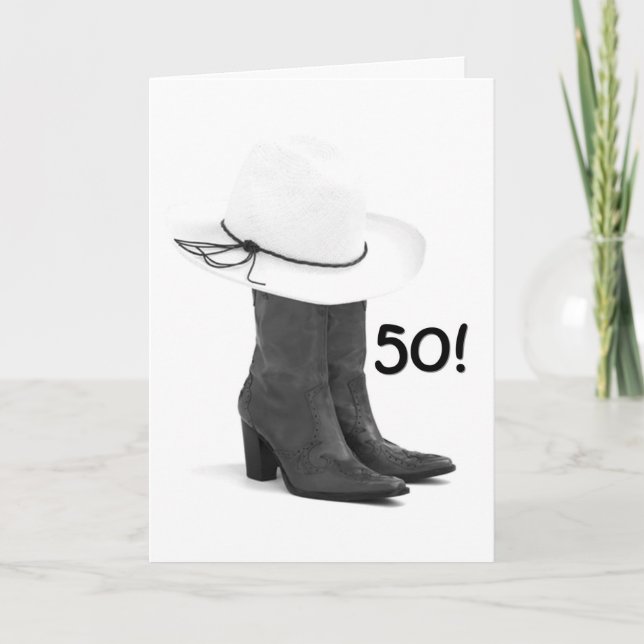 DANCE THE NIGHT AWAY FOR YOUR "50th" BIRTHDAY Card (Front)
