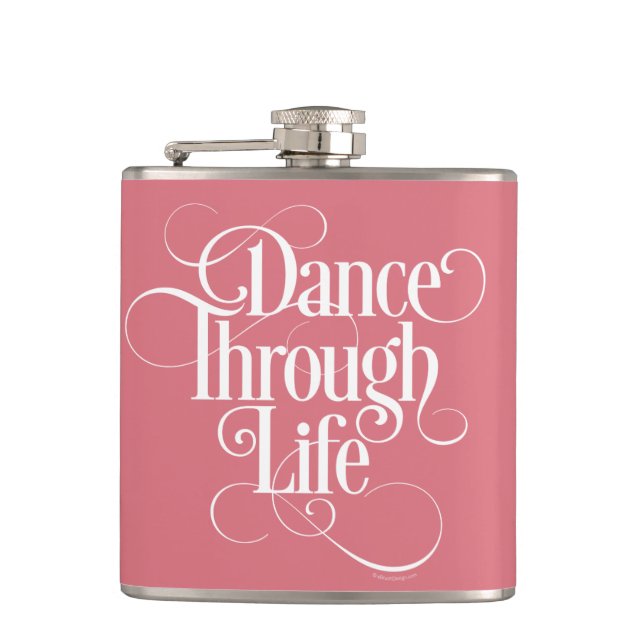 Dance Through Life Hip Flask (Front)