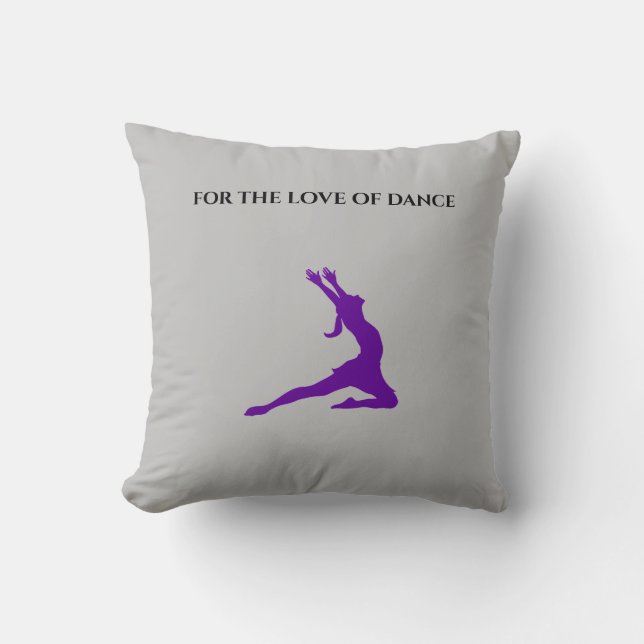 Dance throw pillow. pillow (Front)