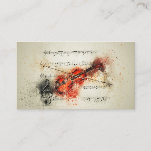 Dance to the Music Business Card (Front)