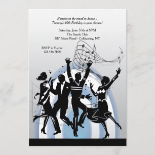 Dance to the Music Invitation