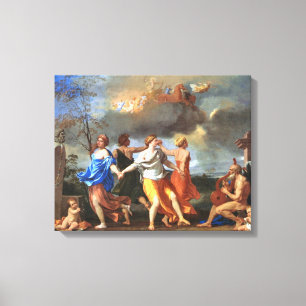 Dance to the Music of Time (by Nicholas Poussin) Canvas Print