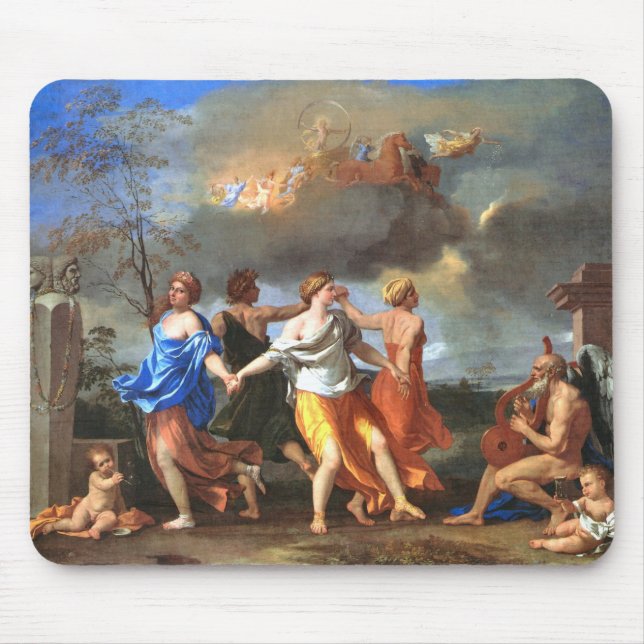Dance to the Music of Time (by Nicholas Poussin) Mouse Pad (Front)