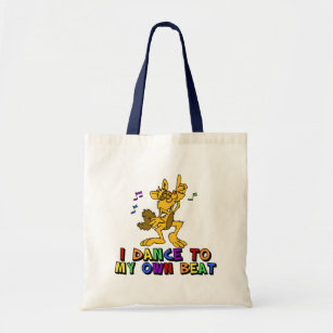 Dance to Your Own Beat Funky Cat Autism Pride Tote Bag