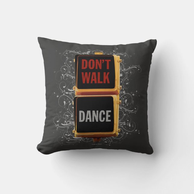 Dance Traffic Signal Throw Pillow (Front)