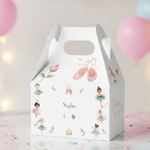 Dance & twirl girl birthday party favor box