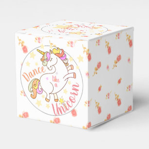 Dance Unicorn Shine like a Star Personalized Party Favor Box
