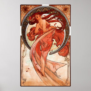 Dance, Vintage Art Print on Canvas 21 by 34