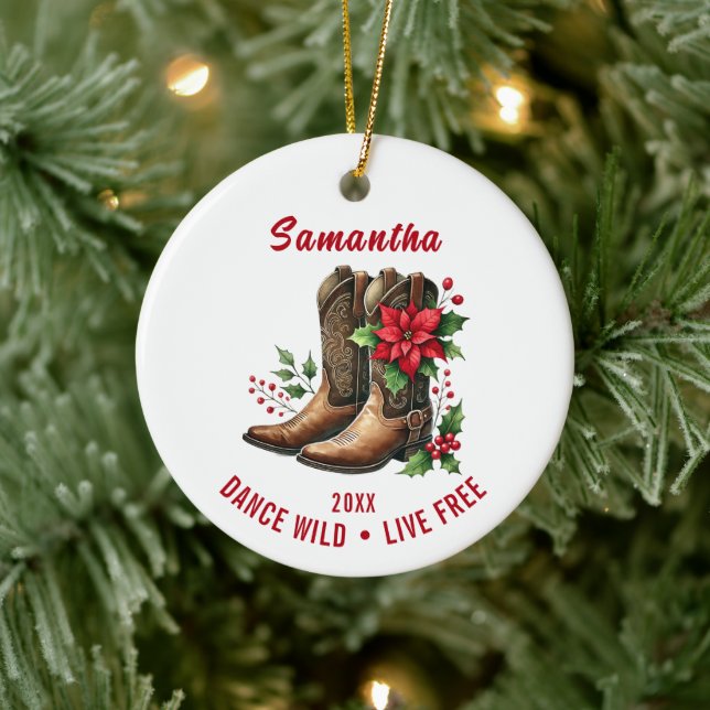 Dance Wild Live Free Holiday Ornament (Tree)