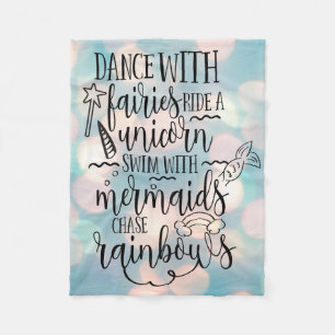 Dance with Fairies Fleece Blanket