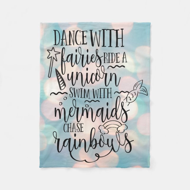 Dance with Fairies Fleece Blanket (Front)
