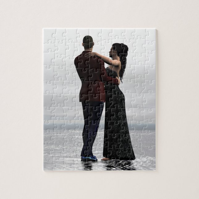 "Dance With Me" Dancing Couple Jigsaw Puzzle (Vertical)