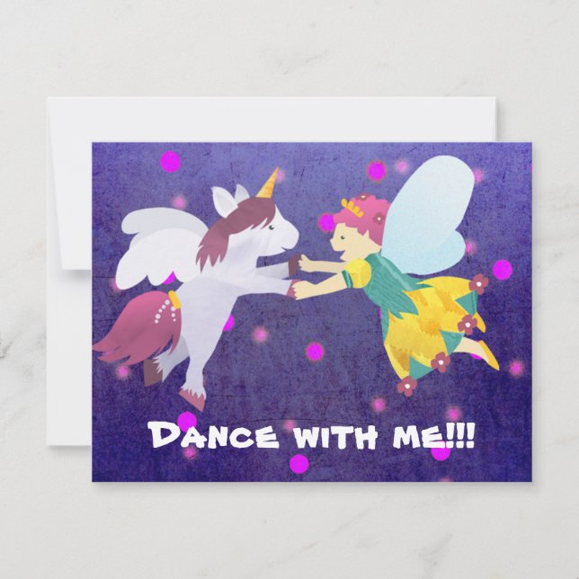 Dance with me!!! Fairy invitation! Invitation (Front)