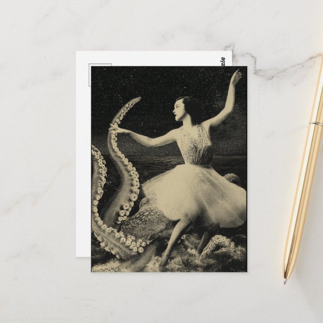 Dance With the Octopus Postcard (Front/Back In Situ)