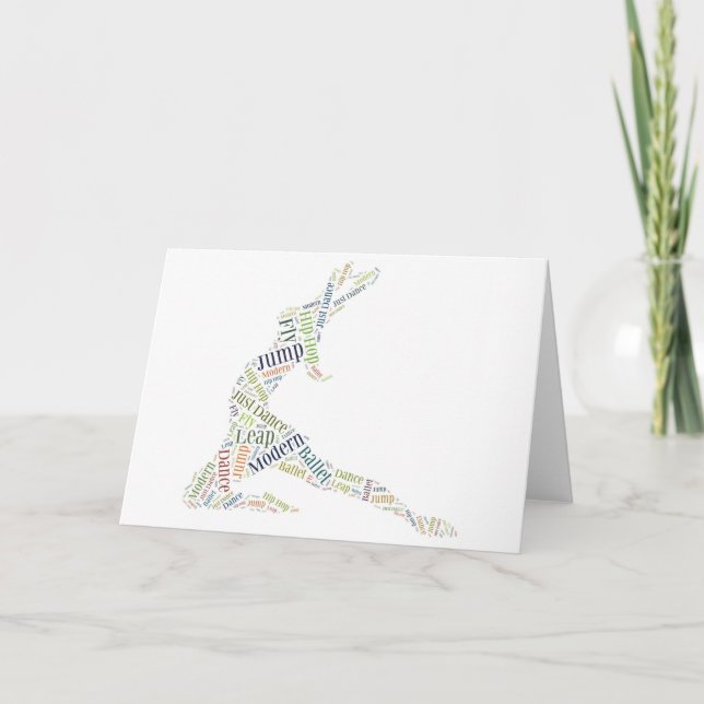 Dance Word Cloud Card (Front)