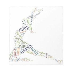 Dance Word Cloud Notepad