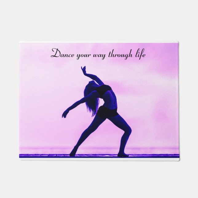 Dance your way through life Door Mat (Front)