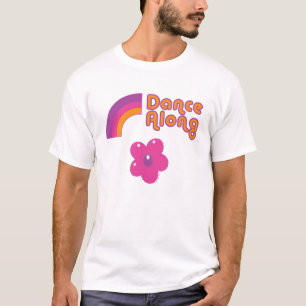 dancealong_full_front logo_proof, rainbow_dance... T-Shirt