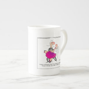 DANCED ALL NIGHT Cartoon Mug by April McCallum