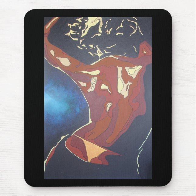 Dancefloor Diva Summer Vacation Abstract Art Mouse Pad (Front)
