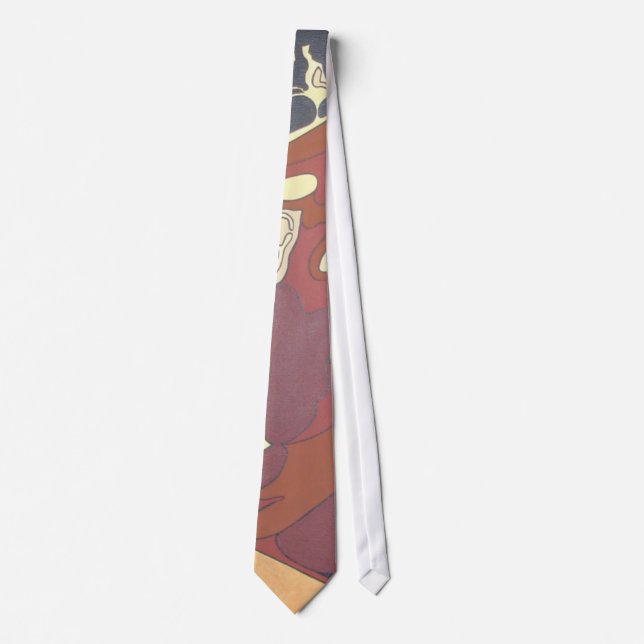 Dancefloor Diva Summer Vacation Abstract Art Tie (Front)