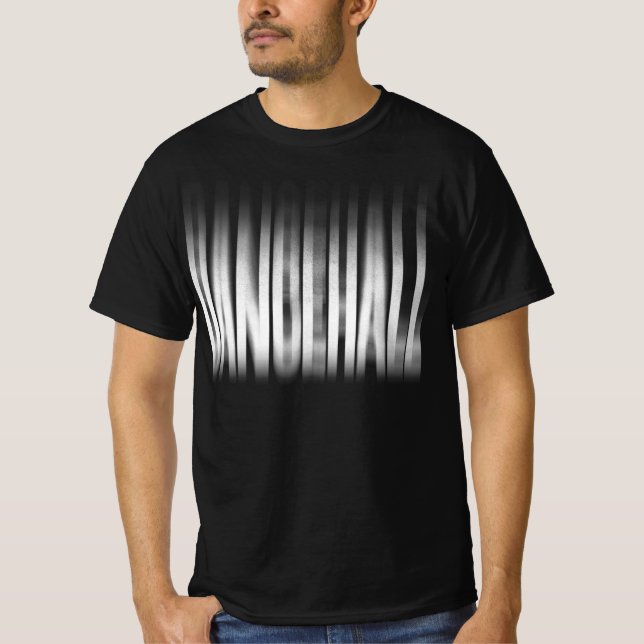 Dancehall Blurred Effect Typography Reggae T-Shirt (Front)