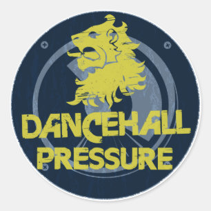 Dancehall Pressure Classic Round Sticker