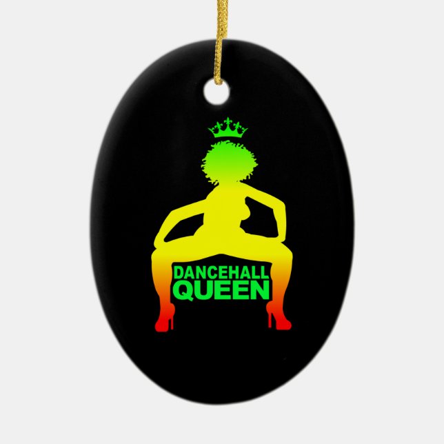 Dancehall Queen Ceramic Ornament (Front)