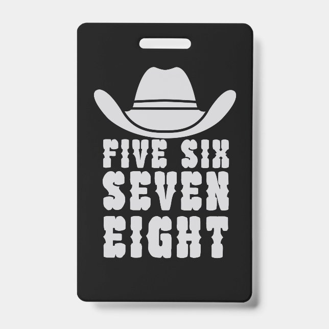 Danceline Five Six Seven Eight Badge (Front)