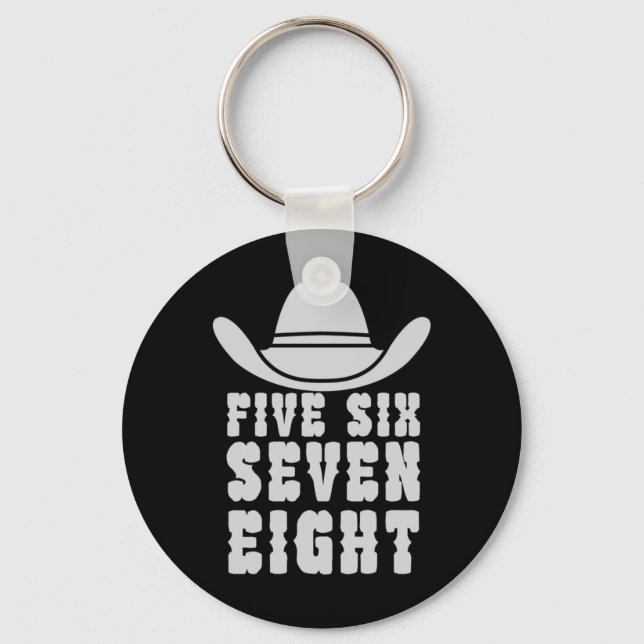 Danceline Five Six Seven Eight Keychain (Front)