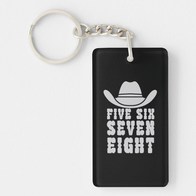 Danceline Five Six Seven Eight Keychain (Front)