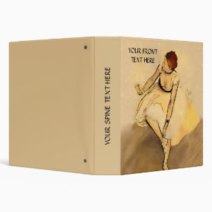 Dancer Adjusting Her Slipper, Degas Art  Binder