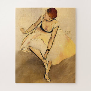 Dancer Adjusting Her Slipper, Degas Art  Jigsaw Puzzle