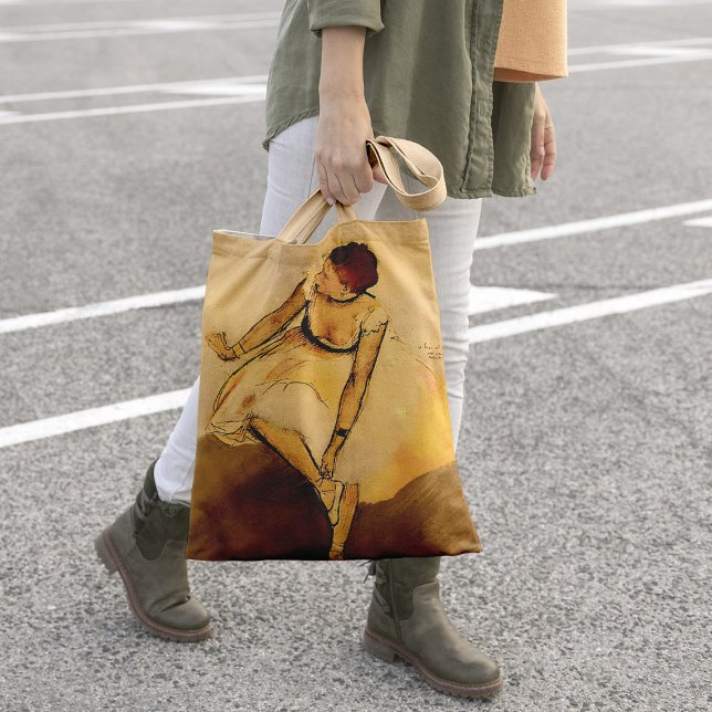 Dancer Adjusting Her Slipper, Degas Art  Tote Bag (Creator Uploaded)