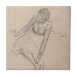 Dancer Adjusting Her Slipper Tile
