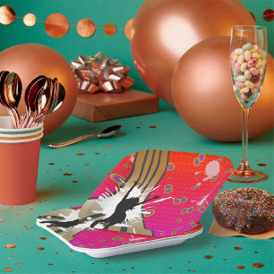 Dancer And Guitar Paper Plate