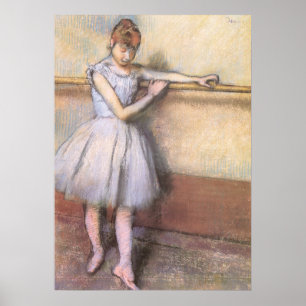 Dancer at the Bar by Edgar Degas, Vintage Ballet Poster