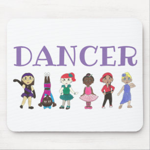 DANCER Ballet Tap Jazz Lyrical Acro Dance Teacher Mouse Pad