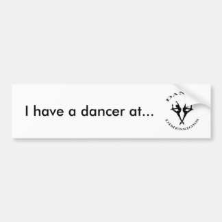 dancer bumper sticker