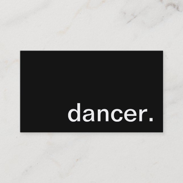 Dancer Business Card (Front)