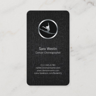 Dancer Choreographer Chrome Dancer Business Card