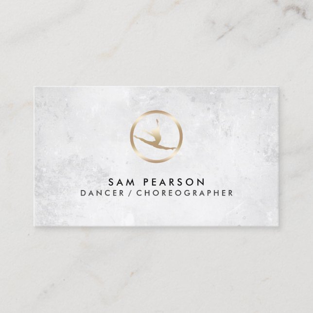 Dancer Choreographer Dancer Icon Business Card (Front)