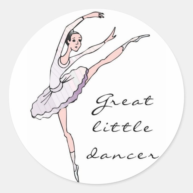 Dancer Classic Round Sticker (Front)