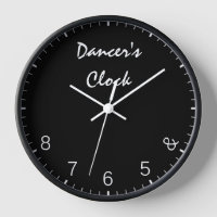 Dancer Clock in black - Funny Dancing Dance Humou
